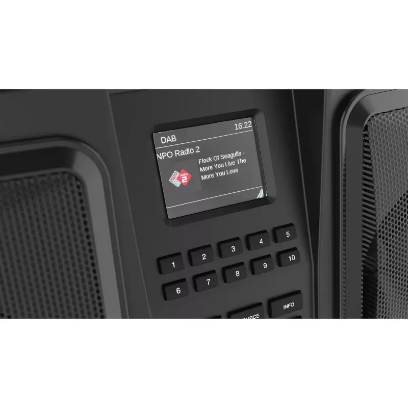 Tragbares Radio Perfectpro ROCKBULL DAB+ FM 50W 20h Akku