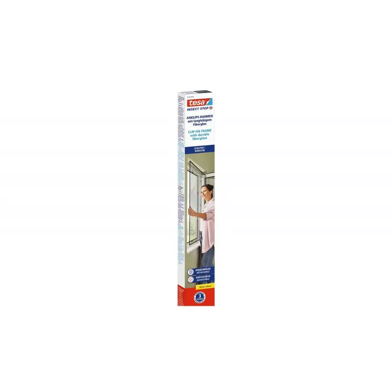 Moskitonetz Fenster TESA 55360-00001-00 Breite 1200 mm Höhe 1400 mm Anthrazit