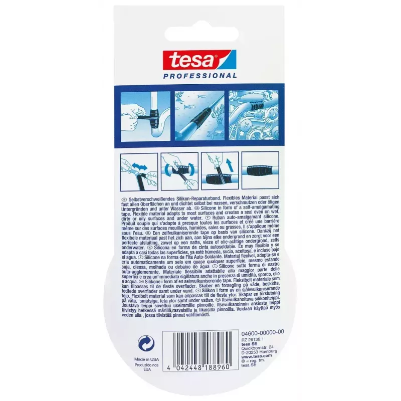 Dichtband TESA 04600-00000-00 Transparent 3 m