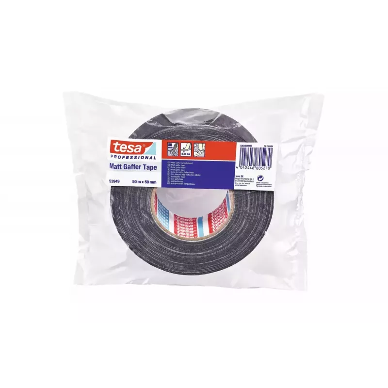 Tape Tesa 53949 Caoutchouc Schwarz 50 m