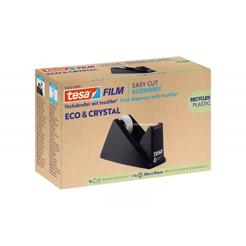 Klebeband Tesa Eco & Crystal Polystyrol (PS) Schwarz