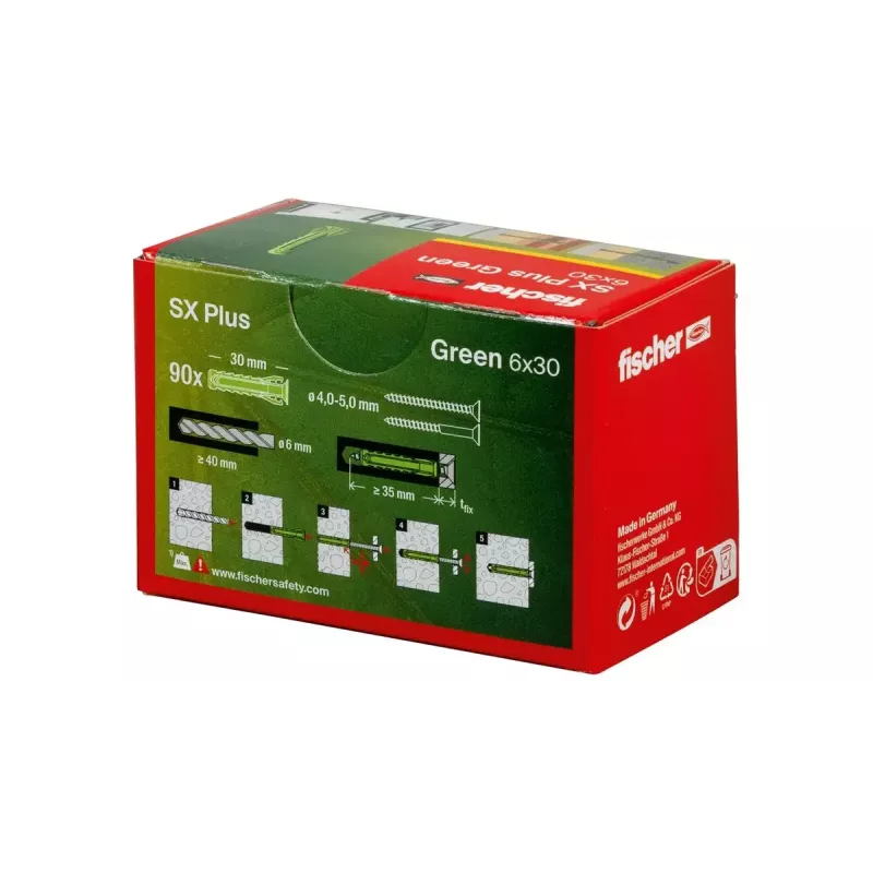 Expansionsanker Fischer 567807 6x30mm für Beton Ziegel 90 Stück