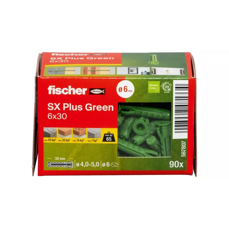 Expansionsanker Fischer 567807 6x30mm für Beton Ziegel 90 Stück