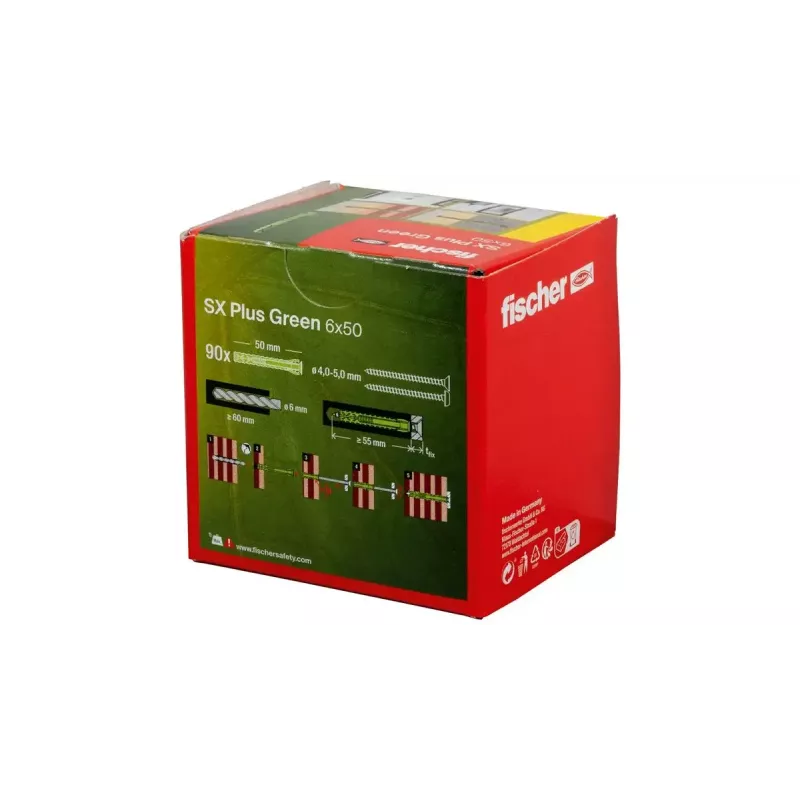 Spreizdübel Fischer 567808 50 mm 90 Stück Grün