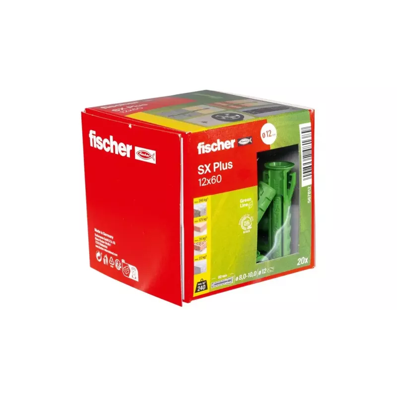 Fischer 567812 Spreizdübel 60 mm Grün 20 Stück