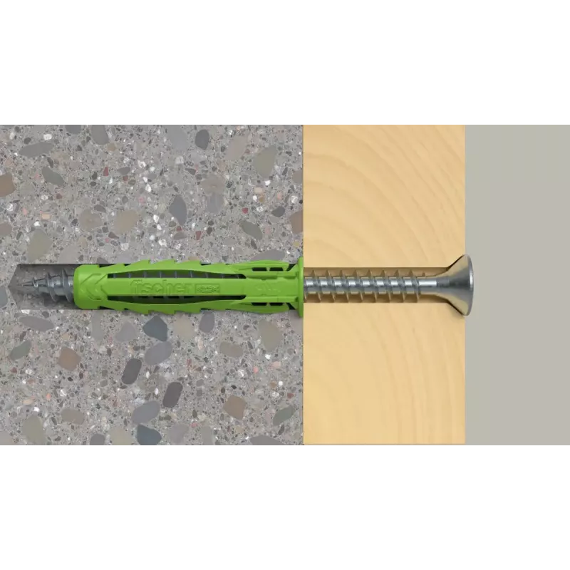 Schrauben- und Dübelset Fischer 567813 45 Stück Grün