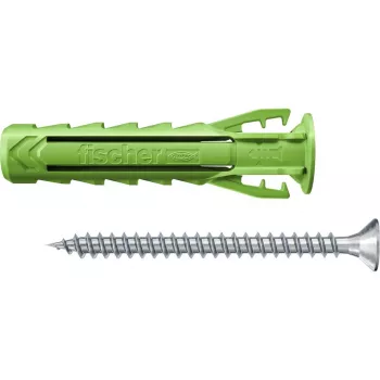 Schrauben- und Dübelset Fischer 567813 45 Stück Grün