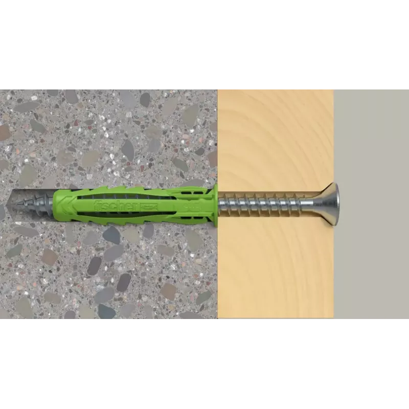 Schrauben- und Dübelset Fischer 567814 45 Stück 8 mm Durchmesser 40 mm Länge