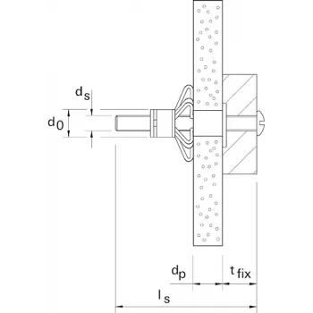 Metalldübel für Hohlwände Fischer HM 5 x 52 S