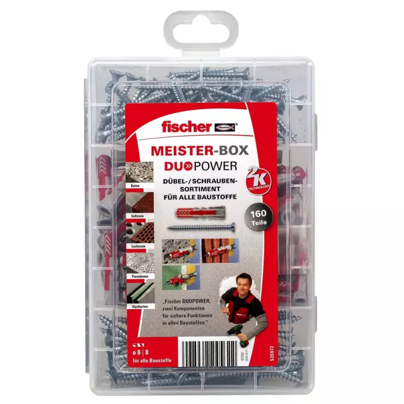Expansionsanker Fischer MEISTER-BOX DUOPOWER + Schrauben