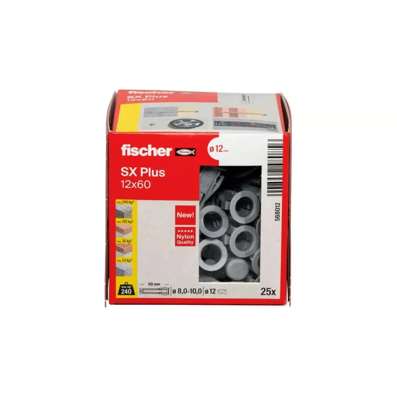 Expansionsdübel Fischer 568012 60 mm Nylon 25 Stück