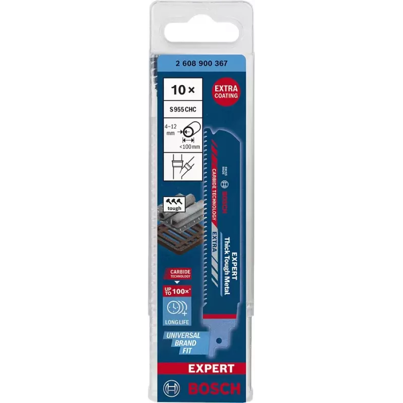 Bosch 2 608 900 367 Stich-/Scroll-/Säbelsägeblatt Säbelsägeblatt Hartmetall 10 Stück