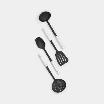 Küchenutensilien-Set Brabantia 260285 4 Stück Schwarz Satinstahl