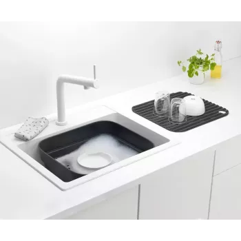Spülschüssel Brabantia 302664 Rechteckig Grau 374x344x161 mm