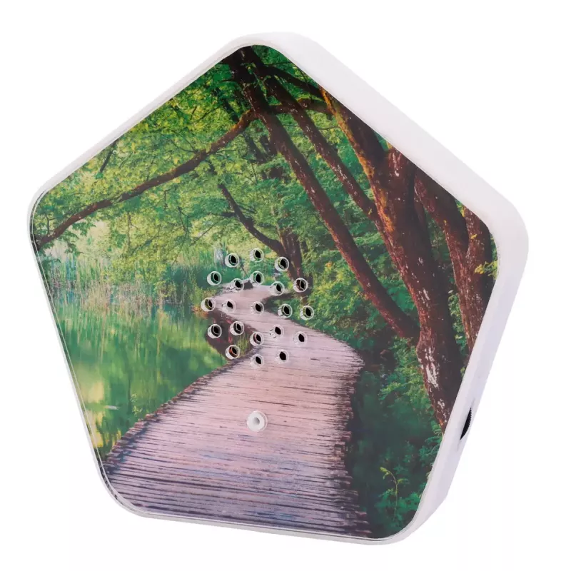 Klangerzeuger Olympia Sounds of Nature, weiß, kompakte Abmessungen 135×30×130 mm