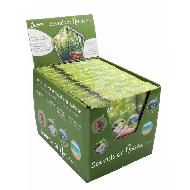 Klangerzeuger Olympia Sounds of Nature, weiß, kompakte Abmessungen 135×30×130 mm