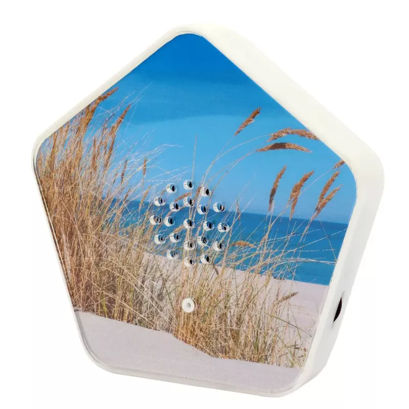 Klangerzeuger Olympia Sounds of Nature, weiß, kompakte Abmessungen 135×30×130 mm