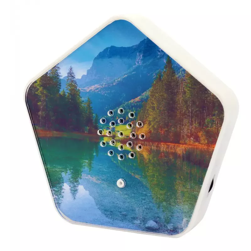 Klangerzeuger Olympia Sounds of Nature, weiß, kompakte Abmessungen 135×30×130 mm