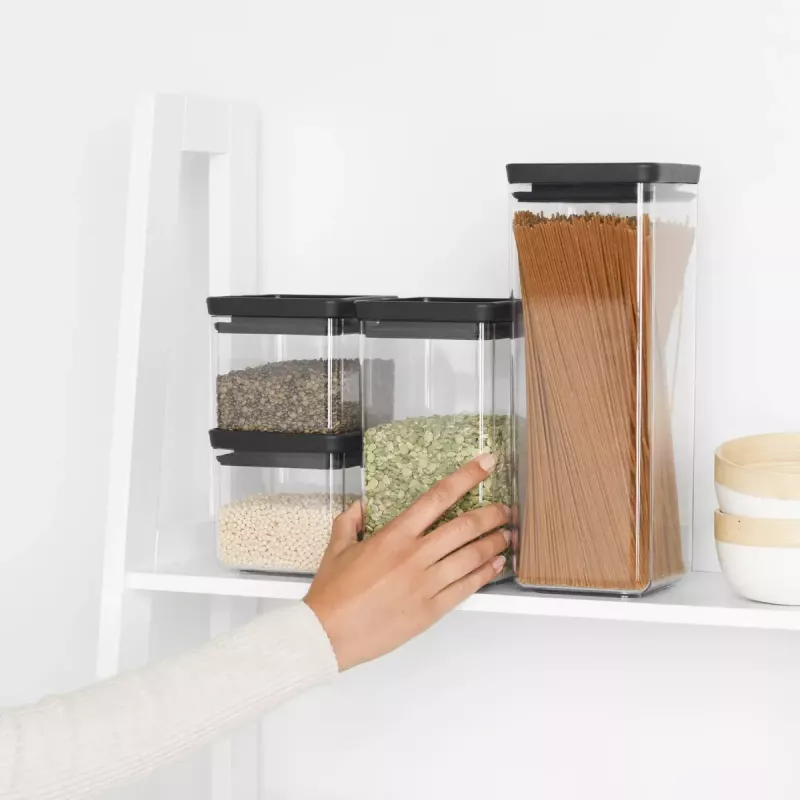 Vierkant-Kunststoffdose Brabantia Tasty+