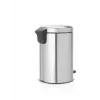 Abfalleimer Brabantia 112041 12 L Rund Edelstahl