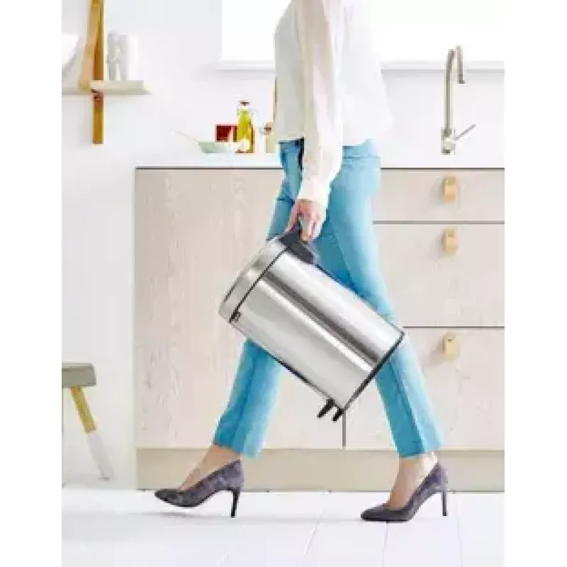Abfalleimer Brabantia 112041 12 L Rund Edelstahl