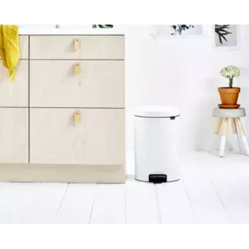 Mülleimer Brabantia 111846 20L Rund Weiß