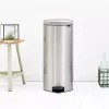 Pedal Bin Brabantia newIcon Rund gebürsteter Stahl Durchmesser 30 cm