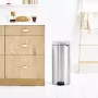Pedal Bin Brabantia newIcon Rund gebürsteter Stahl Durchmesser 30 cm