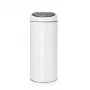 Touch Bin Brabantia 30L Rund Kunststoff Edelstahl Weiß