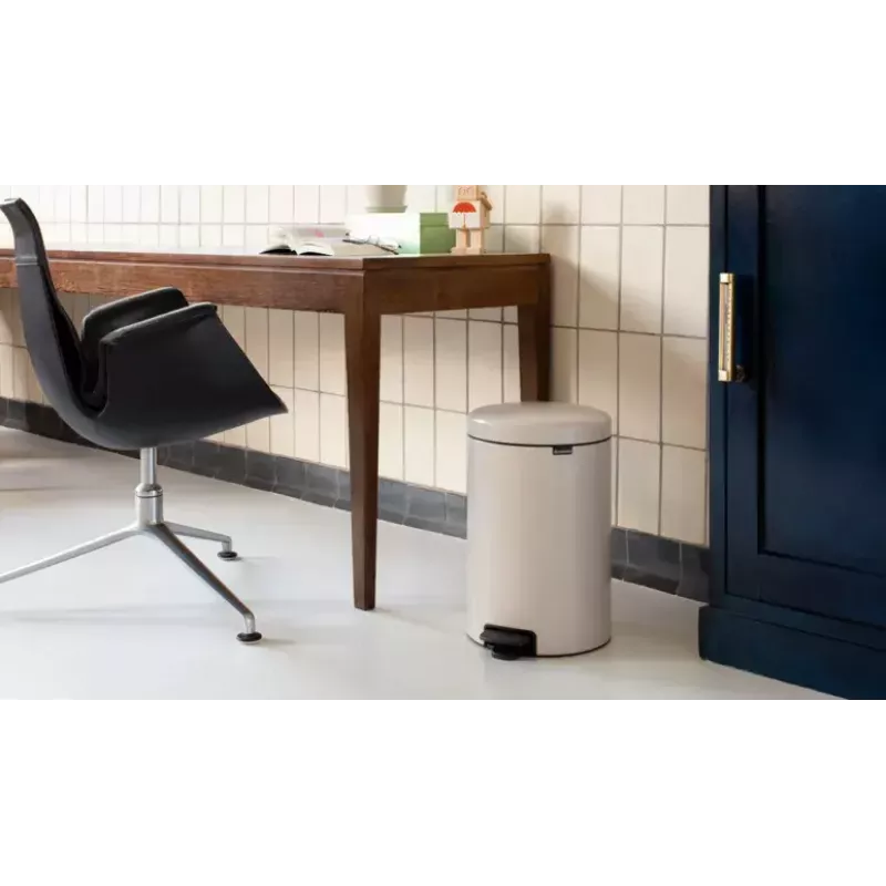 Brabantia NewIcon 20 L Runder Beiger Abfalleimer