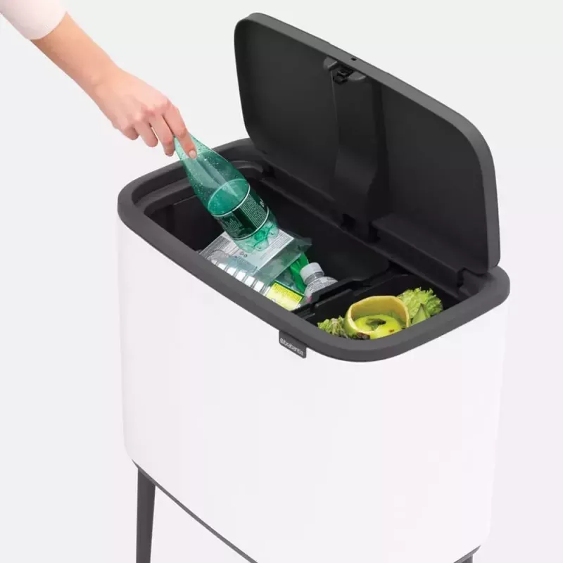 Abfalleimer Brabantia 313547 34 L rechteckig Kunststoff Weiß