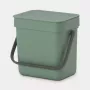 Brabantia 129865 Abfalleimer 3 l Rechteckig Kunststoff Grün