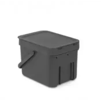 Mülleimer Brabantia 109720 6L Rechteckig Grau
