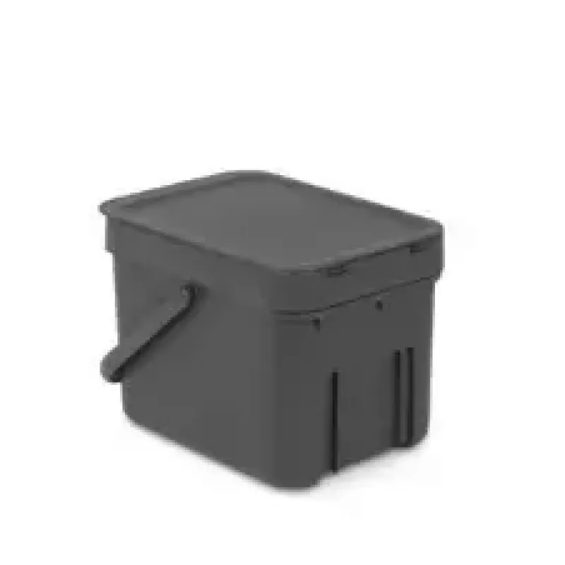 Mülleimer Brabantia 109720 6L Rechteckig Grau