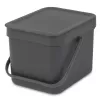 Mülleimer Brabantia 109720 6L Rechteckig Grau