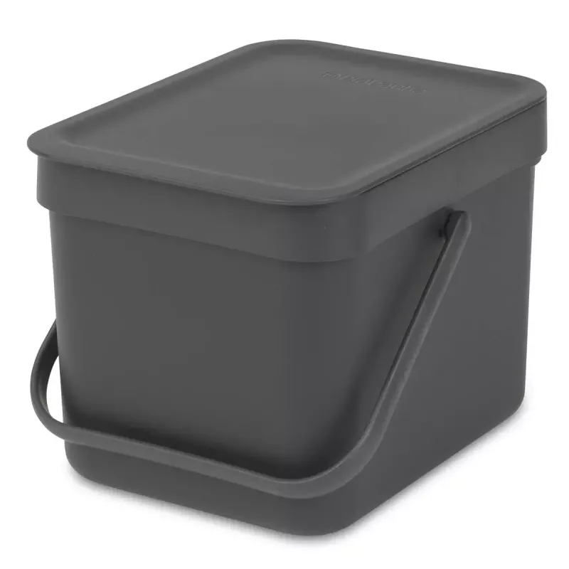 Mülleimer Brabantia 109720 6L Rechteckig Grau
