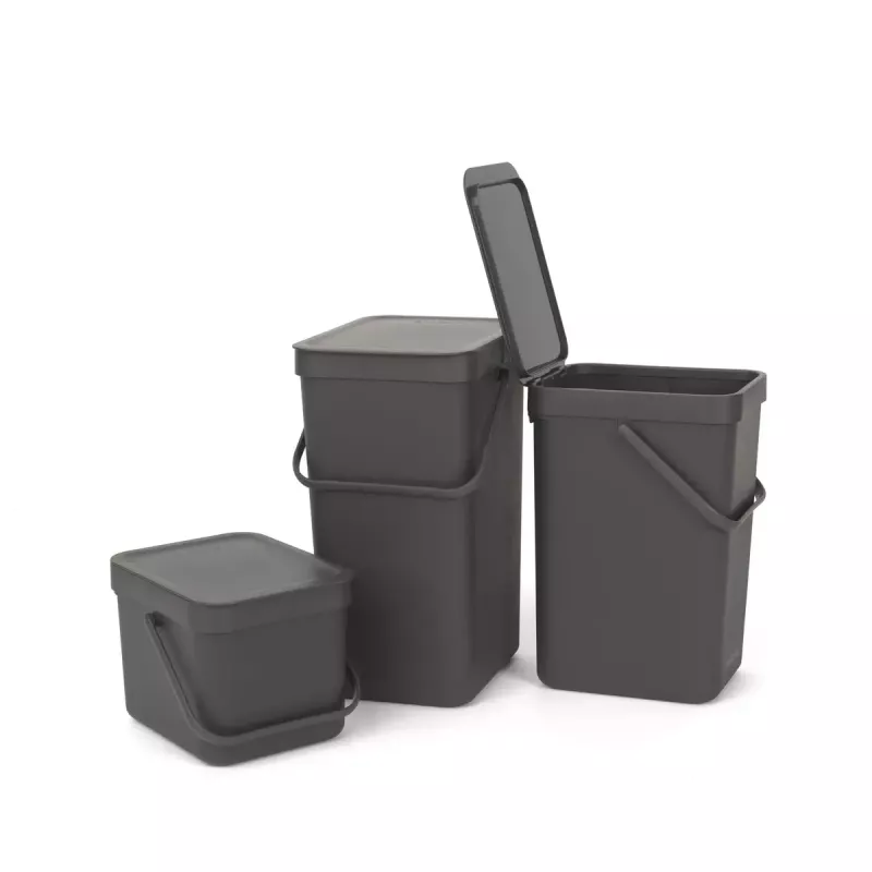 Mülleimer Brabantia 109720 6L Rechteckig Grau