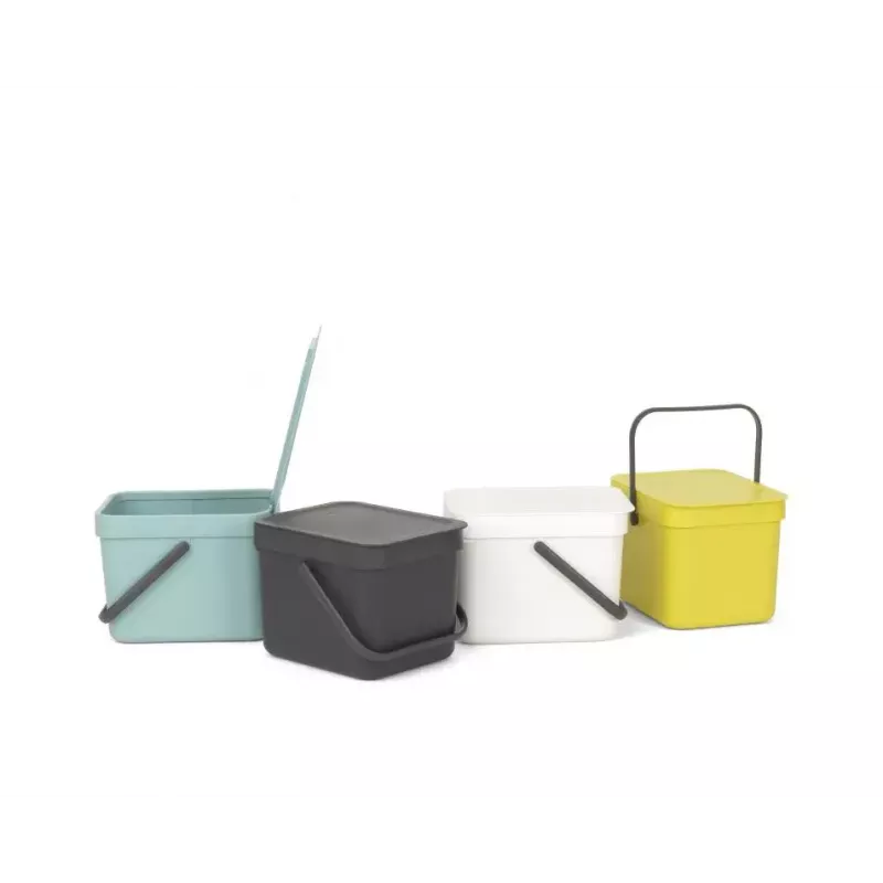 Mülleimer Brabantia 109720 6L Rechteckig Grau