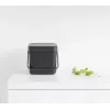 Mülleimer Brabantia 109720 6L Rechteckig Grau
