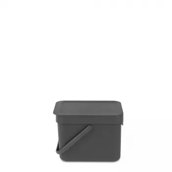 Mülleimer Brabantia 109720 6L Rechteckig Grau