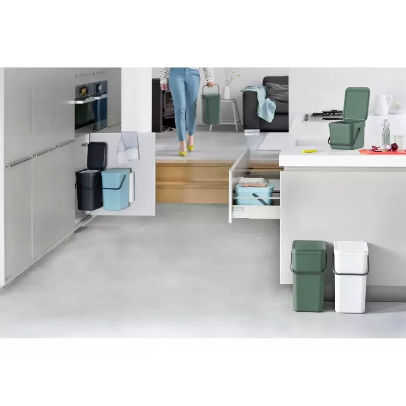 Mülleimer Brabantia 129827 16L rechteckig Kunststoff Grün