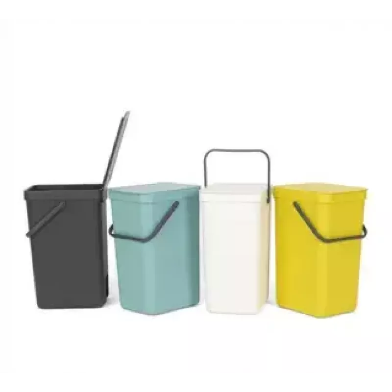 Mülleimer Brabantia 109966 16L Rechteckig Grau