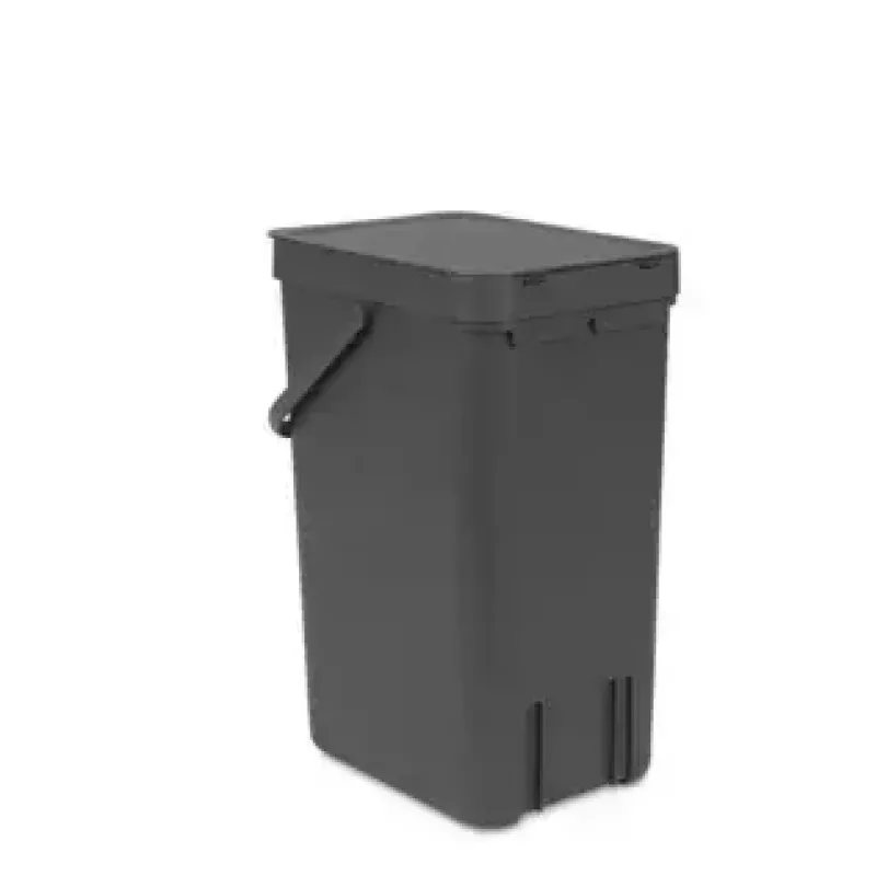 Mülleimer Brabantia 109966 16L Rechteckig Grau