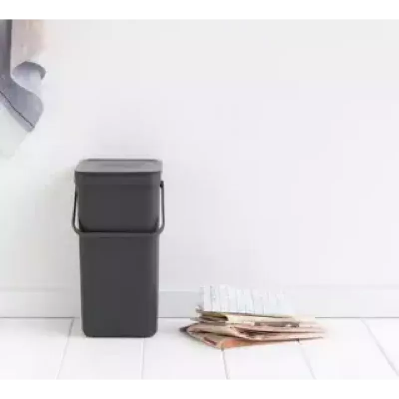 Mülleimer Brabantia 109966 16L Rechteckig Grau