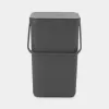 Abfalleimer Brabantia 129940 25 L rechteckig Kunststoff Grau
