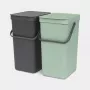 Brabantia Sort & Go Rechteckig Kunststoff Grün Grau Breite 520 mm Tiefe 370 mm Höhe 430 mm