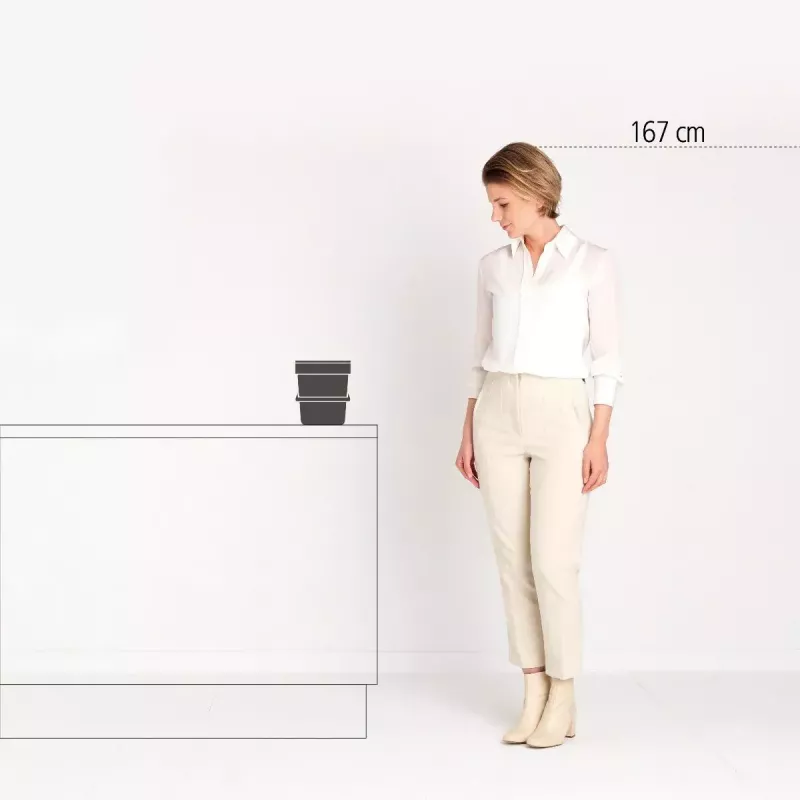 Brabantia Sort & Go 6 L Grau Abfalleimer 200x245x181 mm