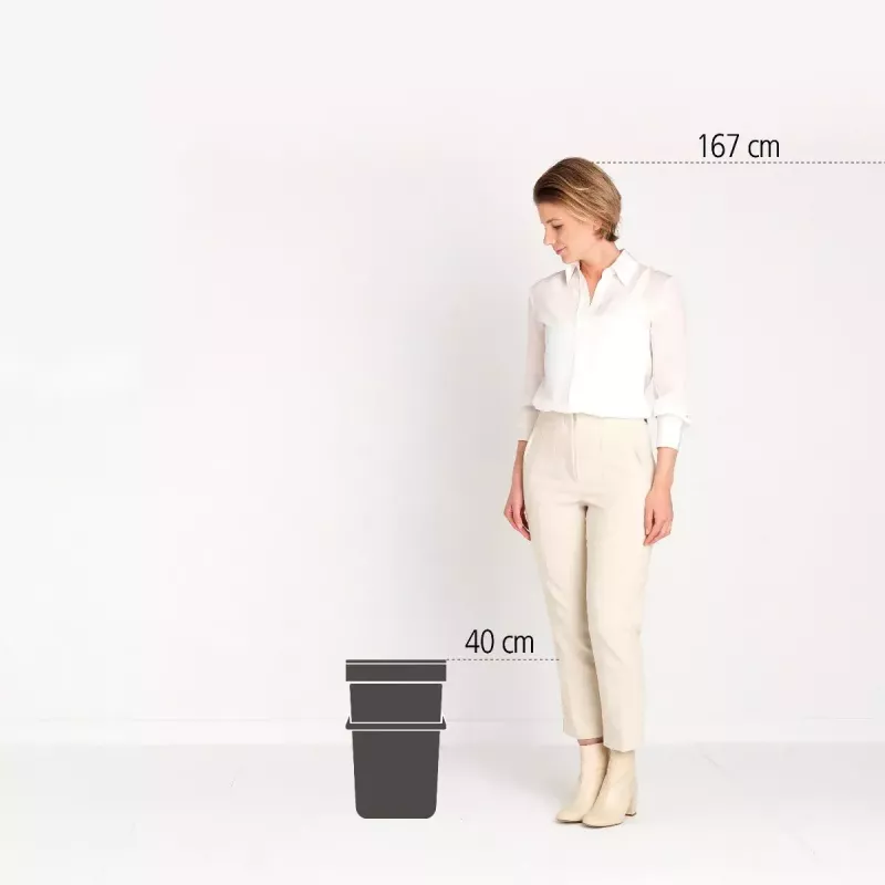 Brabantia Sort & Go 25 L Grüner Abfalleimer 265x340x400 mm