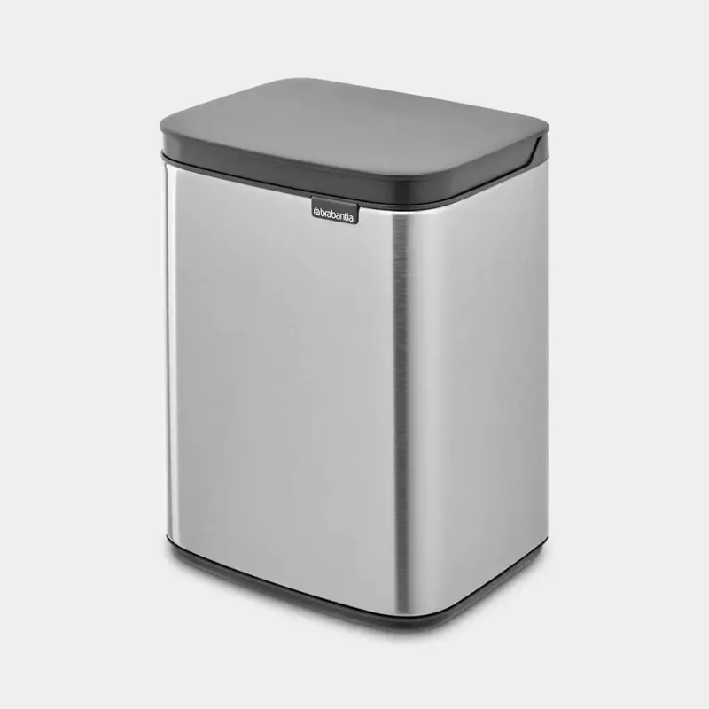 Abfalleimer Brabantia Bo 4 L rechteckig Stahl schwarz 22 28 49