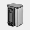 Abfalleimer Brabantia Bo 4 L rechteckig Stahl schwarz 22 28 49